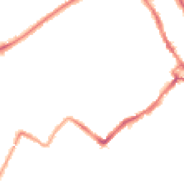 Night-time road noise heatmap for WD18 0LA