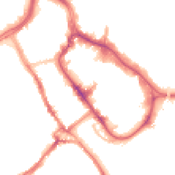 Night-time road noise heatmap for WD18 0PA