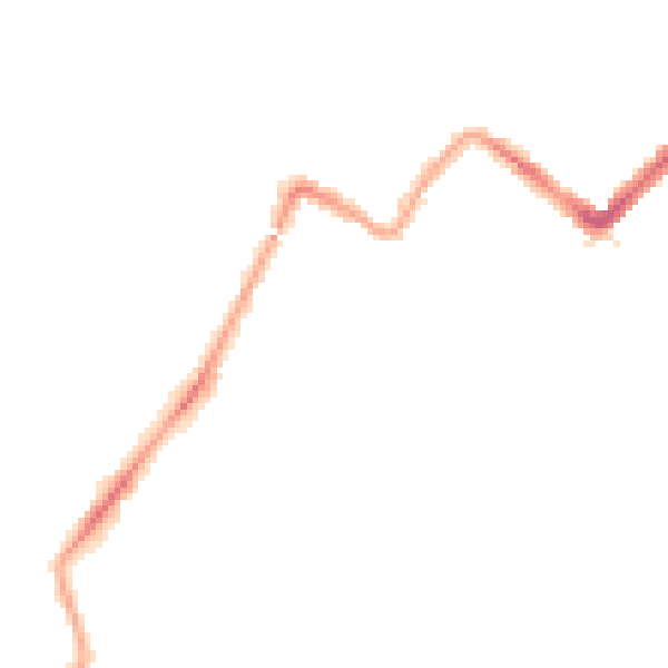 Night-time road noise heatmap for WD18 6GF