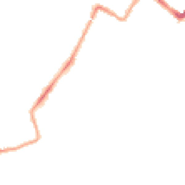 Night-time road noise heatmap for WD18 6JX