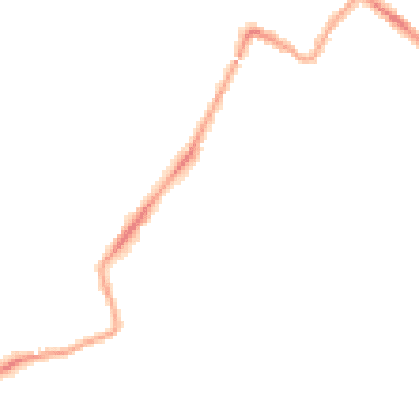 Night-time road noise heatmap for WD18 6LD