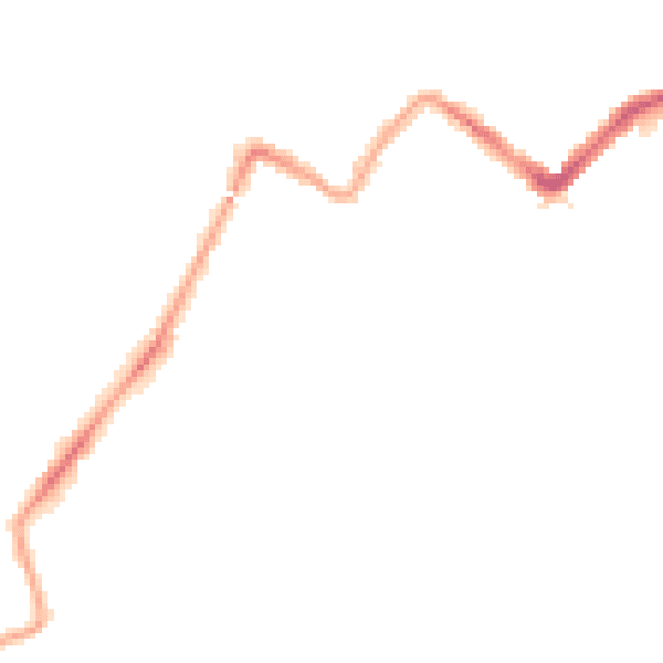 Night-time road noise heatmap for WD18 6SD