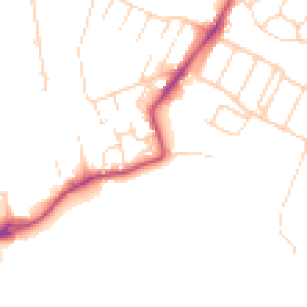 Daytime road noise heatmap for WD18 6XR