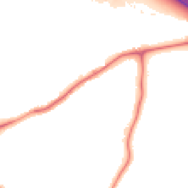 Night-time road noise heatmap for WD23 1PF