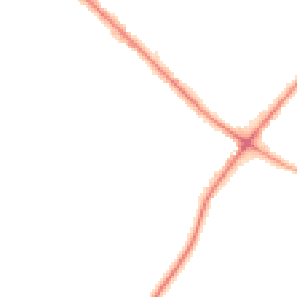 Night-time road noise heatmap for WD23 1RF