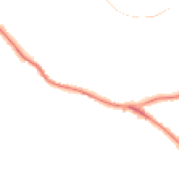 Night-time road noise heatmap for WD23 4FY