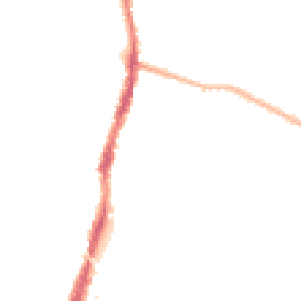 Night-time road noise heatmap for WD24 4DD