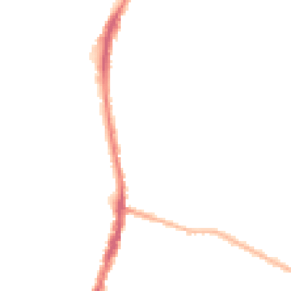 Night-time road noise heatmap for WD24 4FH
