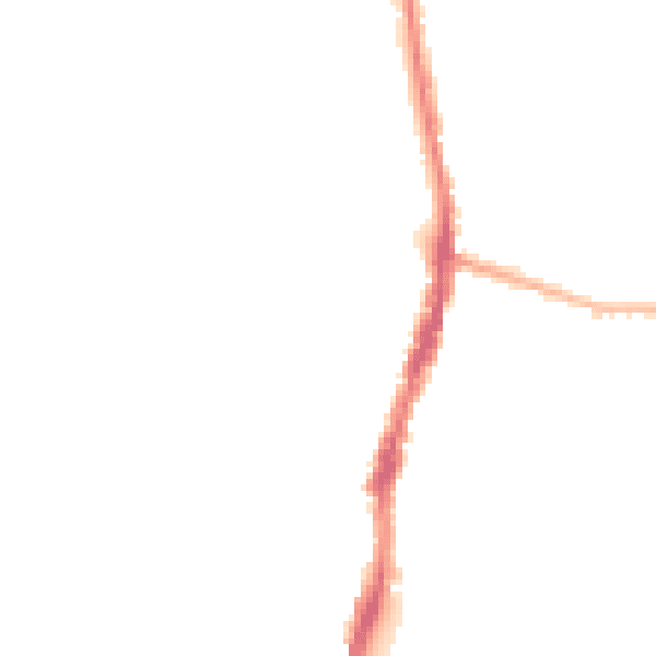 Night-time road noise heatmap for WD24 5AS
