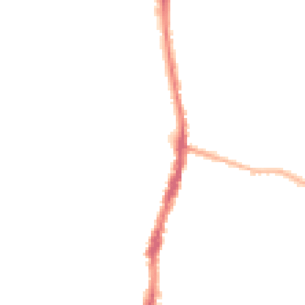 Night-time road noise heatmap for WD24 6BL