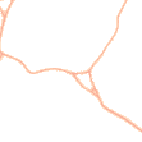 Daytime road noise heatmap for WD25 8EA