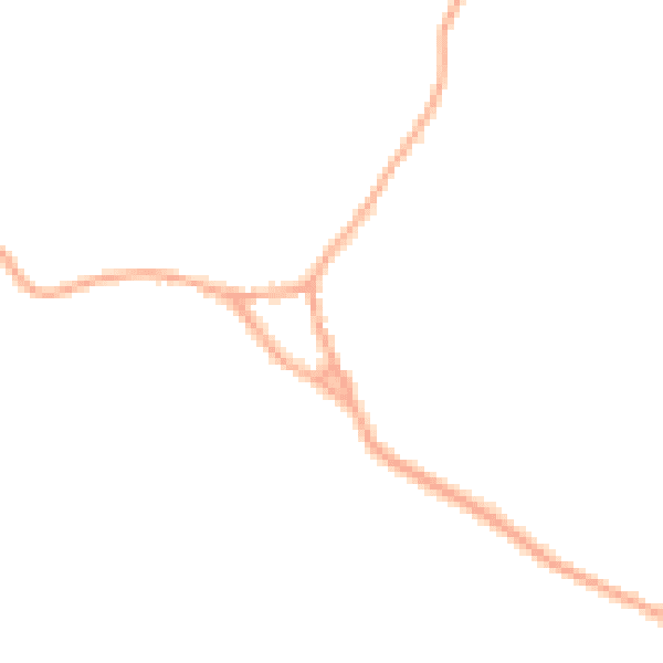Daytime road noise heatmap for WD25 8EH