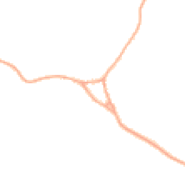 Daytime road noise heatmap for WD25 8ER