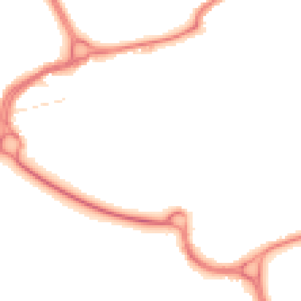 Night-time road noise heatmap for WD3 1DD