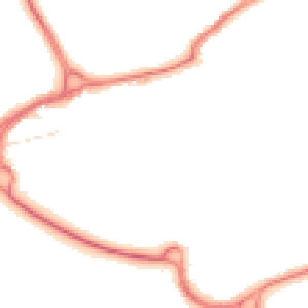 Night-time road noise heatmap for WD3 1EF