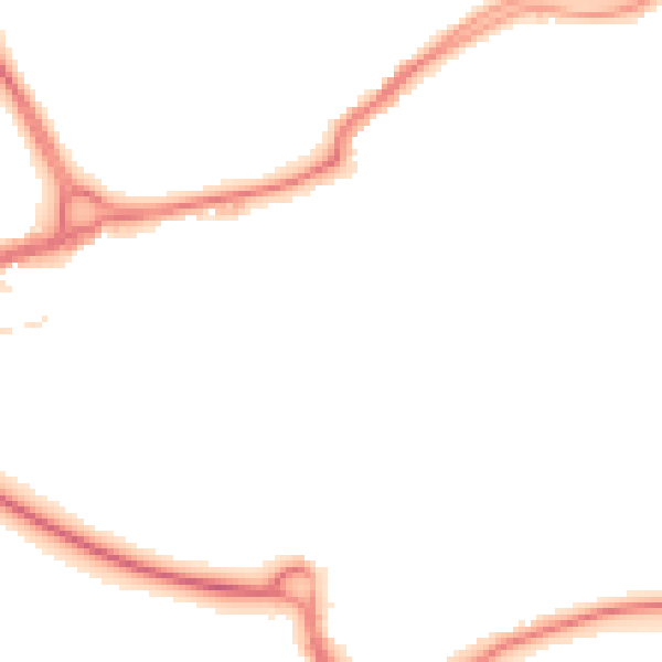 Night-time road noise heatmap for WD3 1EP