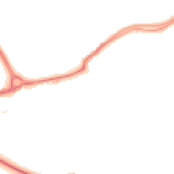 Night-time road noise heatmap for WD3 1FE