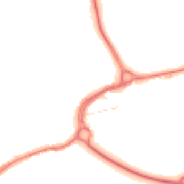 Night-time road noise heatmap for WD3 1GD