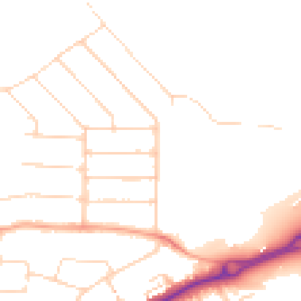 Daytime road noise heatmap for WD3 3RH