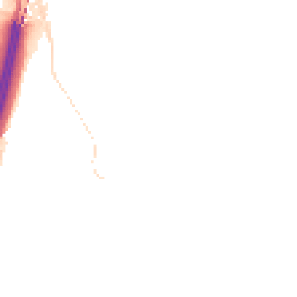 Night-time road noise heatmap for WD3 4DB