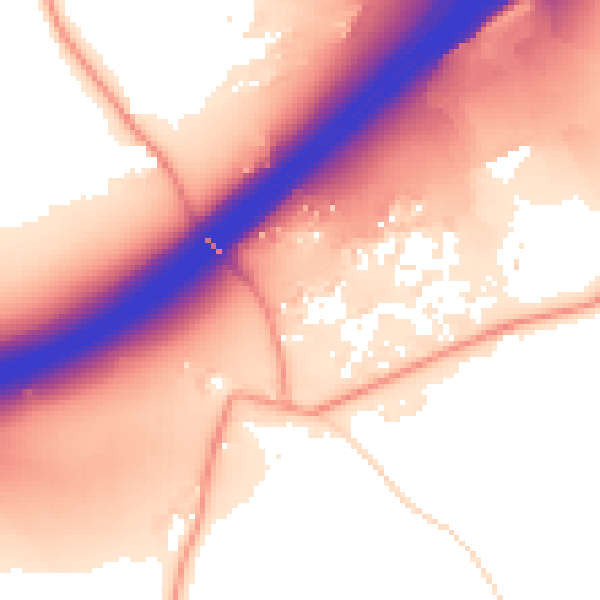 Daytime road noise heatmap for WD3 4HD