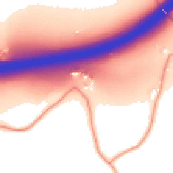 Daytime road noise heatmap for WD3 4LR