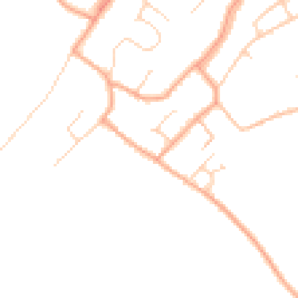 Daytime road noise heatmap for WD3 5BW