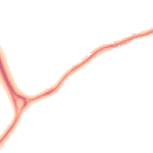Night-time road noise heatmap for WD3 8FE