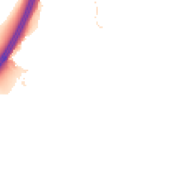 Night-time road noise heatmap for WD3 8GW