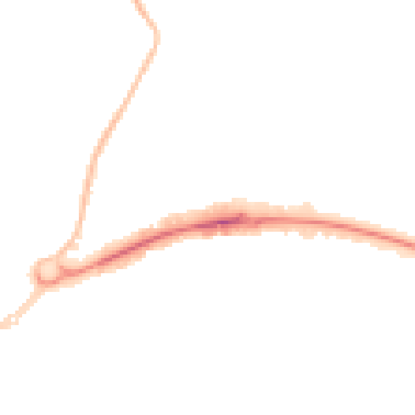 Night-time road noise heatmap for WD6 1AB
