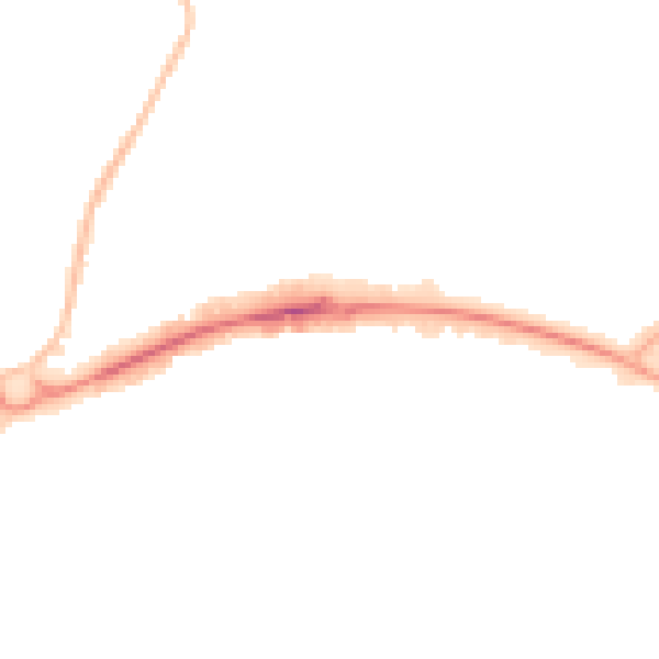 Night-time road noise heatmap for WD6 1BX