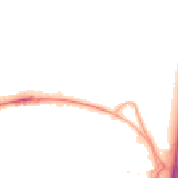 Night-time road noise heatmap for WD6 1DN