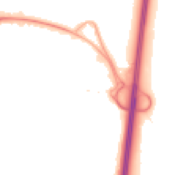 Night-time road noise heatmap for WD6 2QH