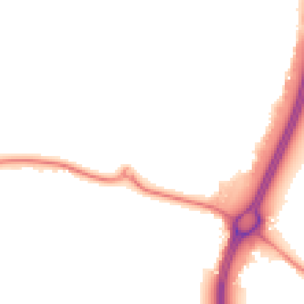 Night-time road noise heatmap for WD6 2SA