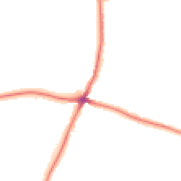 Night-time road noise heatmap for WD6 3EZ