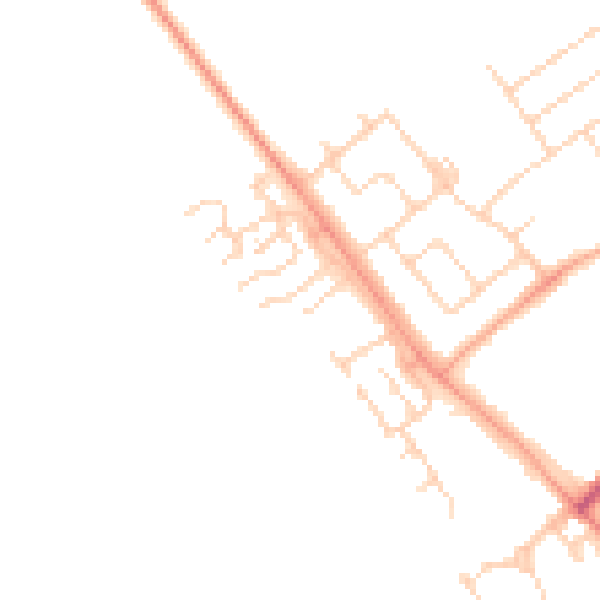 Daytime road noise heatmap for WD6 4TB