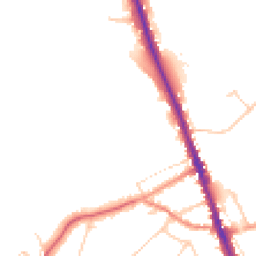 Daytime road noise heatmap for WD7 7PL