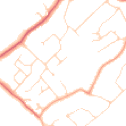 Daytime road noise heatmap for WD7 8DP