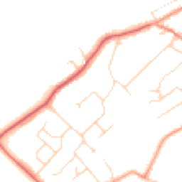 Daytime road noise heatmap for WD7 8DS