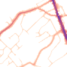Daytime road noise heatmap for WD7 8JJ