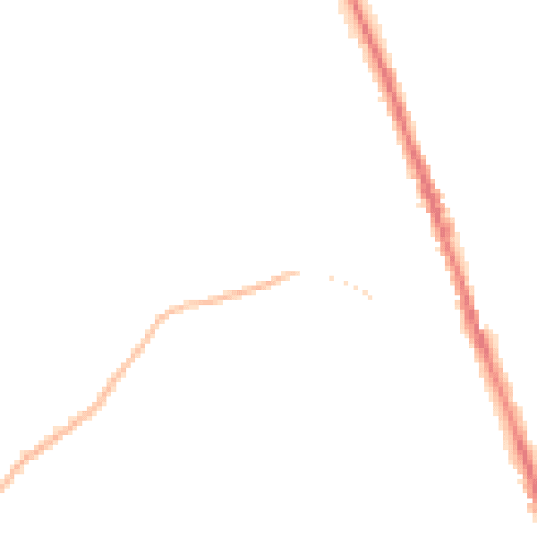 Night-time road noise heatmap for WD7 8LD