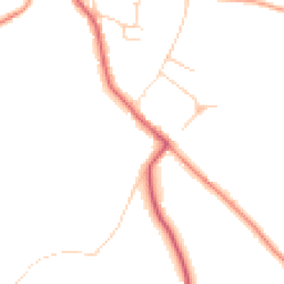 Daytime road noise heatmap for WD7 9GZ