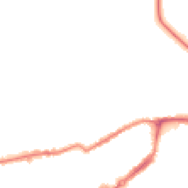 Night-time road noise heatmap for WF10 1BT