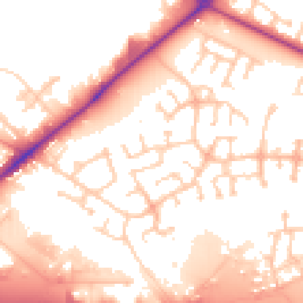 Daytime road noise heatmap for WF10 5TH