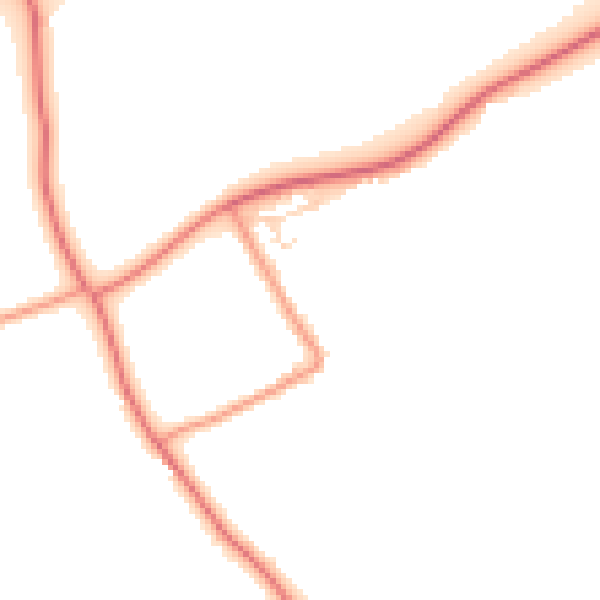 Daytime road noise heatmap for WF11 0AS