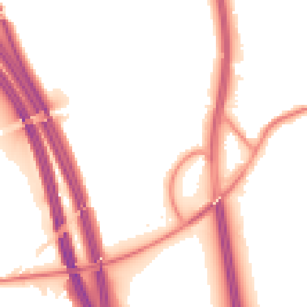 Night-time road noise heatmap for WF11 0FX