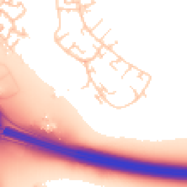 Daytime road noise heatmap for WF11 0NP