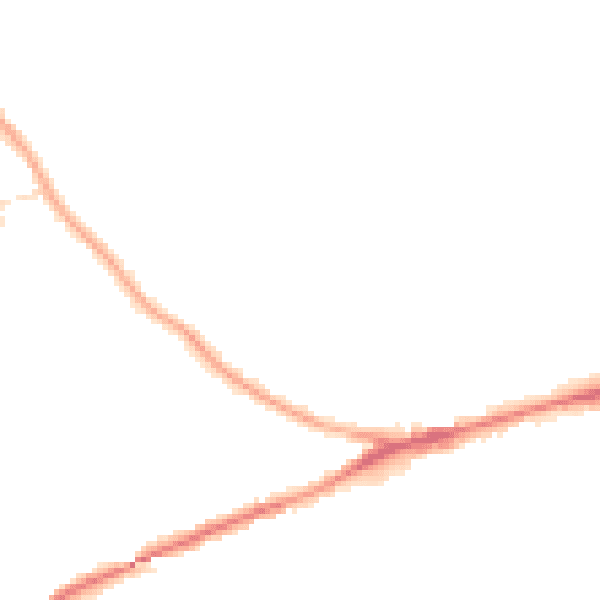 Night-time road noise heatmap for WF11 8LE