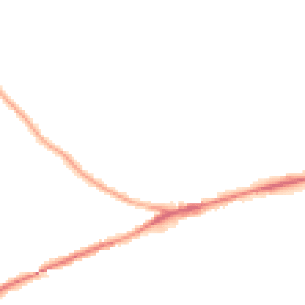 Night-time road noise heatmap for WF11 8LT