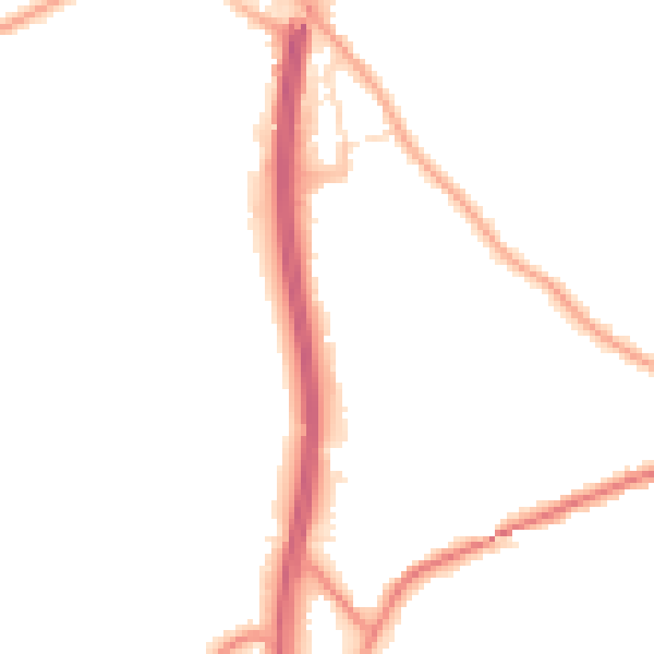 Night-time road noise heatmap for WF11 8NU
